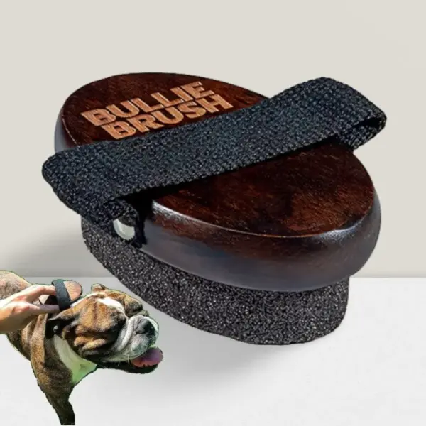 BullieBrush - The Ultimate Grooming Tool for Bulldogs and Pitbulls - Bully Brush is the Shed Brush for Dogs with Short Hair.